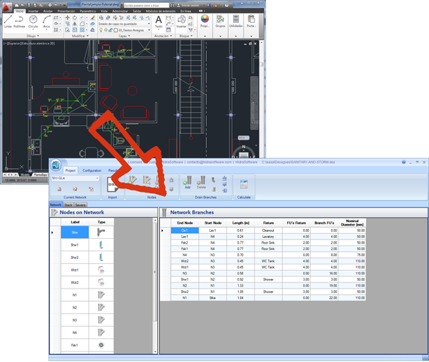 Create-your-Sanitary-and-Storm-Drainage-Projects-from-AUTOCAD-DXF-drawing-files