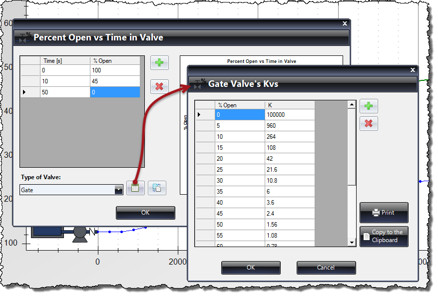Entering-the-valve-loss-coefficients