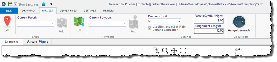 Parcels-tab-in-the-sanitary-sewer-design-software Parcels-tab-in-the-sanitary-sewer-design-software